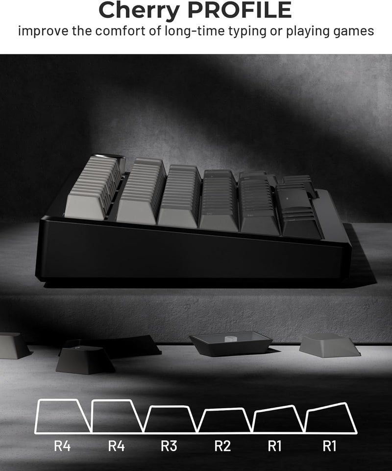 SDYZ x XVX Shine Through PBT Keycaps, Keycaps 60 75 100 Percent OEM Profile, Doubleshot Custom Key caps Set for 61/64/68/84/87/100/104/108 Gaming Mechanical Keyboard, Gradient Gray - Image 5